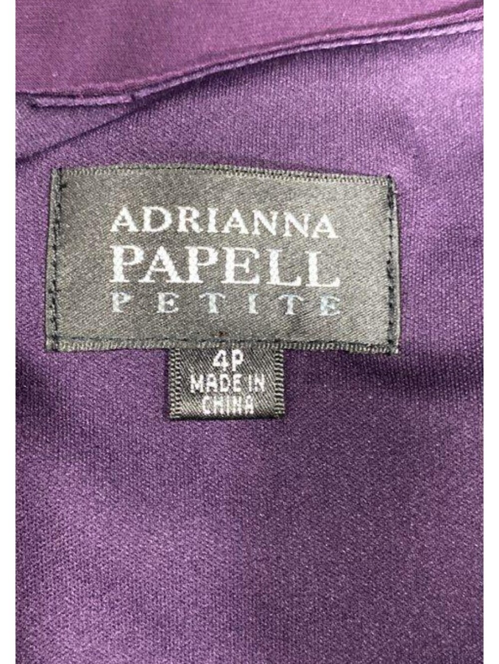 Adrianna Papell Petite Purple Sheath Dress Size 4P - Picture 2 of 3